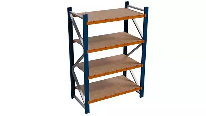 Detailed Full Warehouse Rack