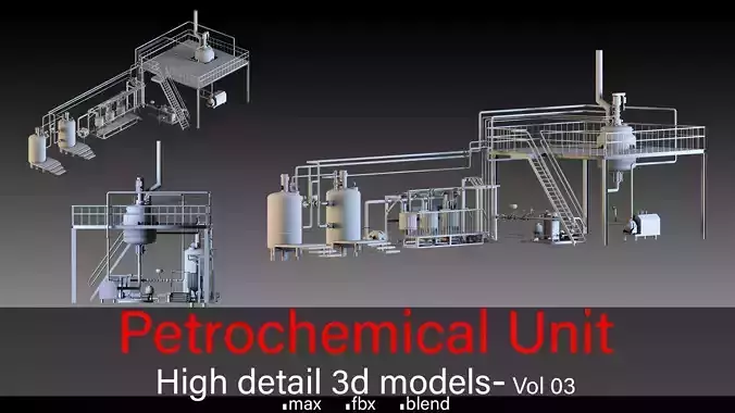 Petrochemical Unit- Vol 03 3D model
