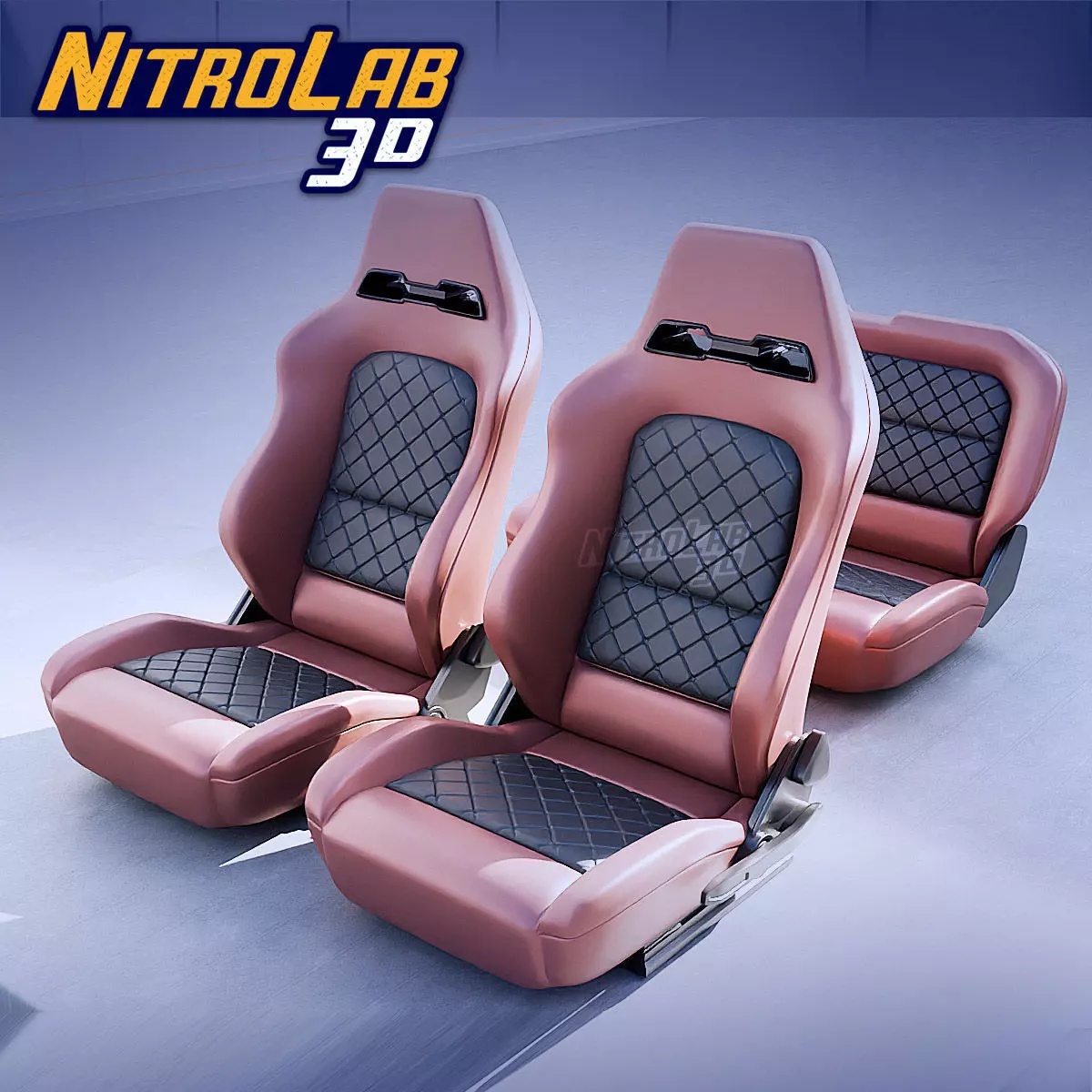 Diamond pattern Seats FH4 1-24th scale 3D print model_0