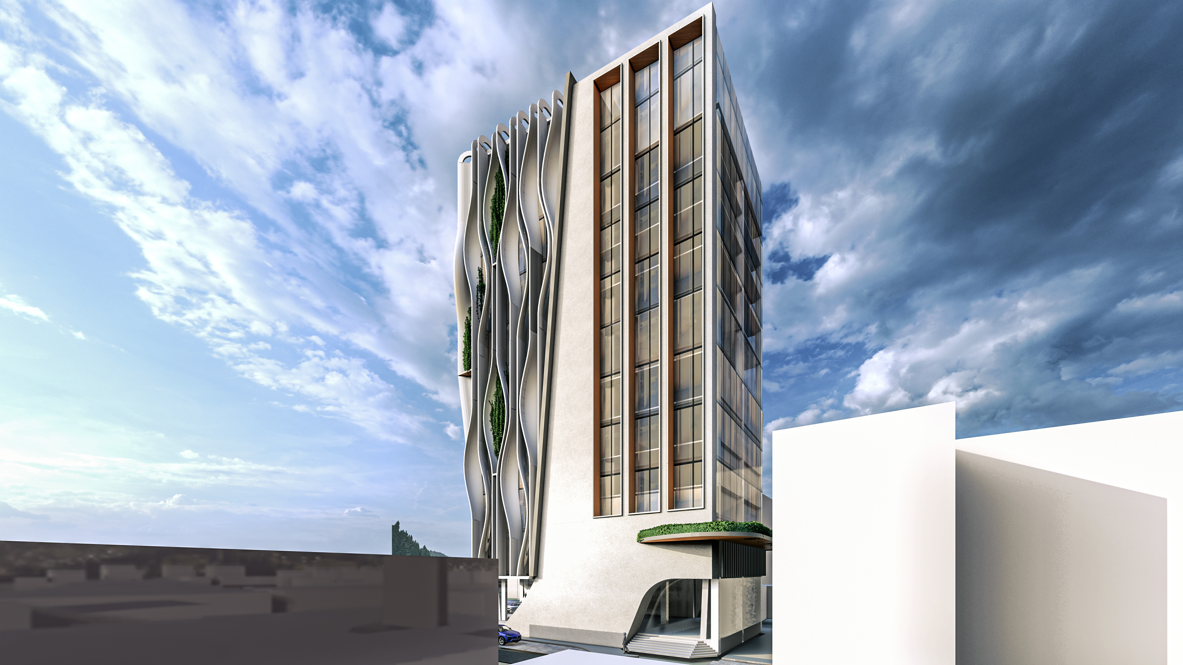 High-Rise Commercial Building  3D model_4