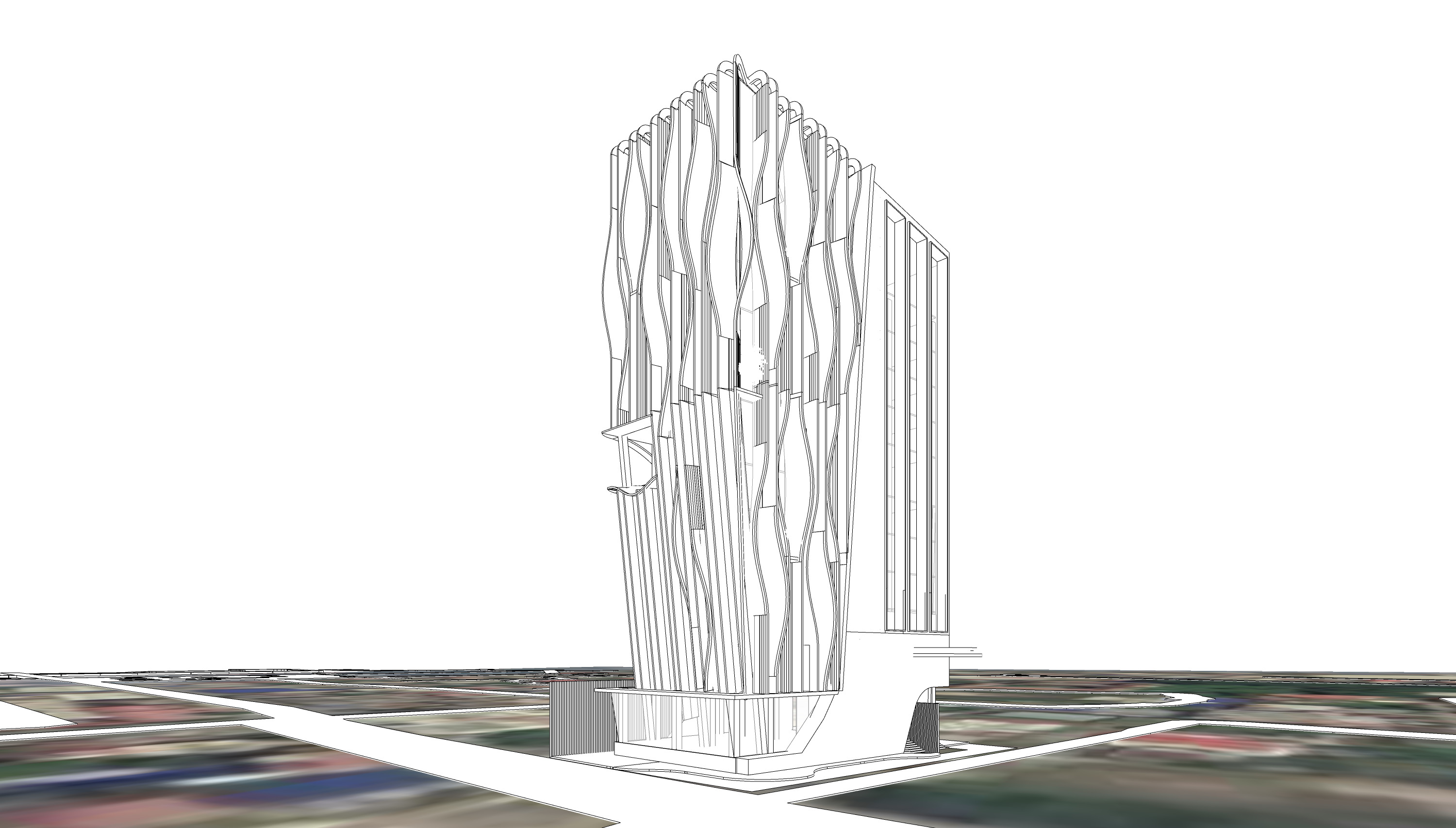 High-Rise Commercial Building  3D model_9