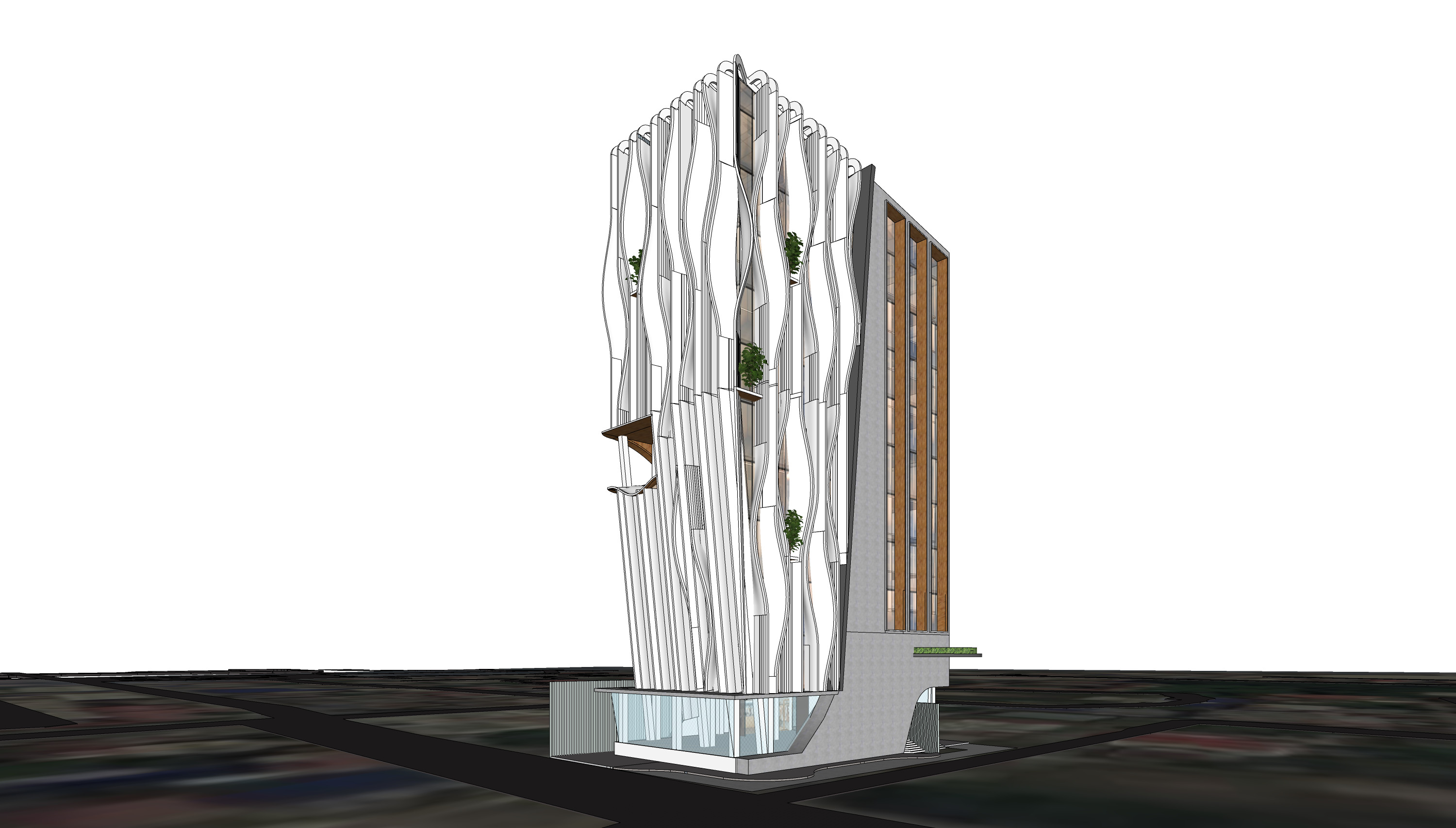 High-Rise Commercial Building  3D model_8