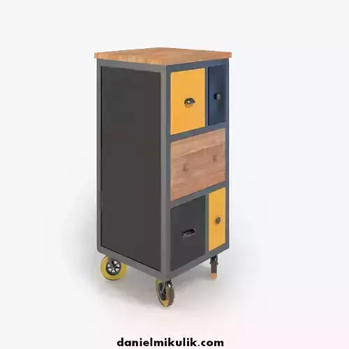 Retro Cupboard 15 3D model