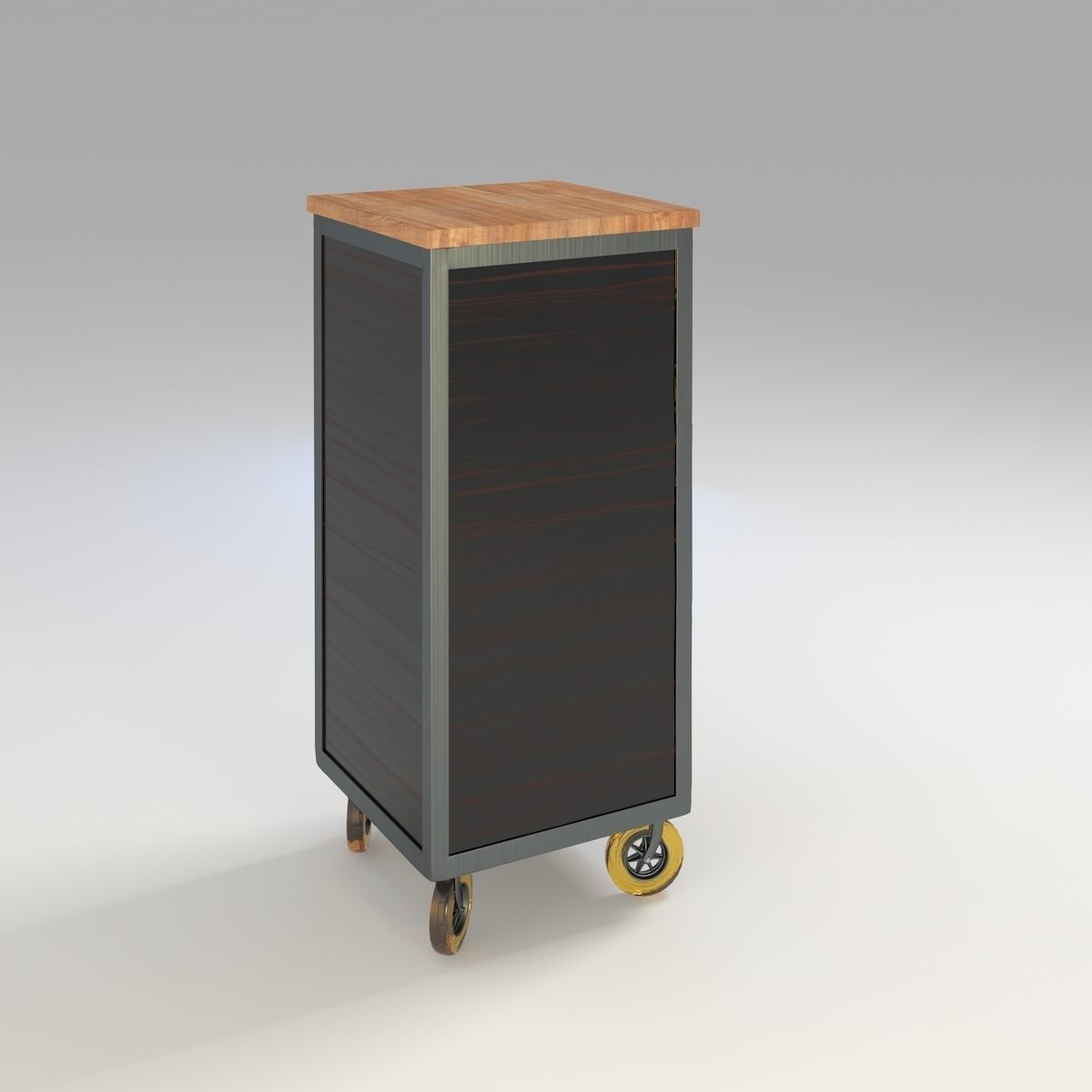 Retro Cupboard 15 3D model_2