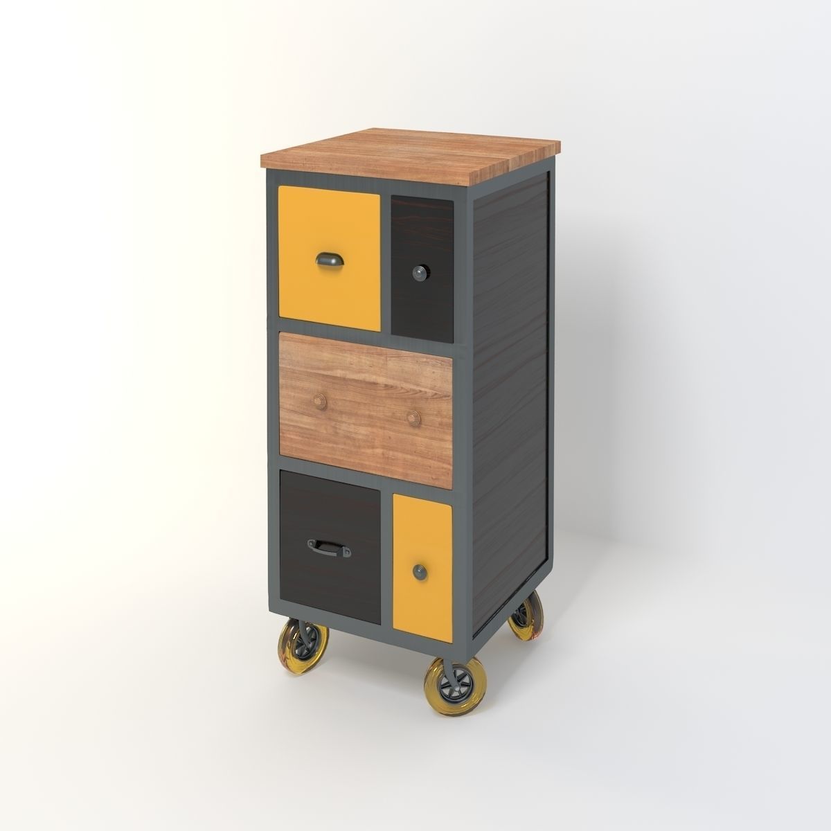 Retro Cupboard 15 3D model_1