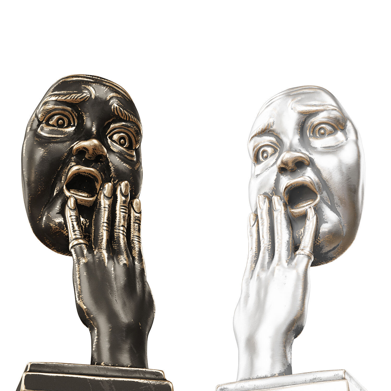 Creative Sculpture Astonishment 3D model_4
