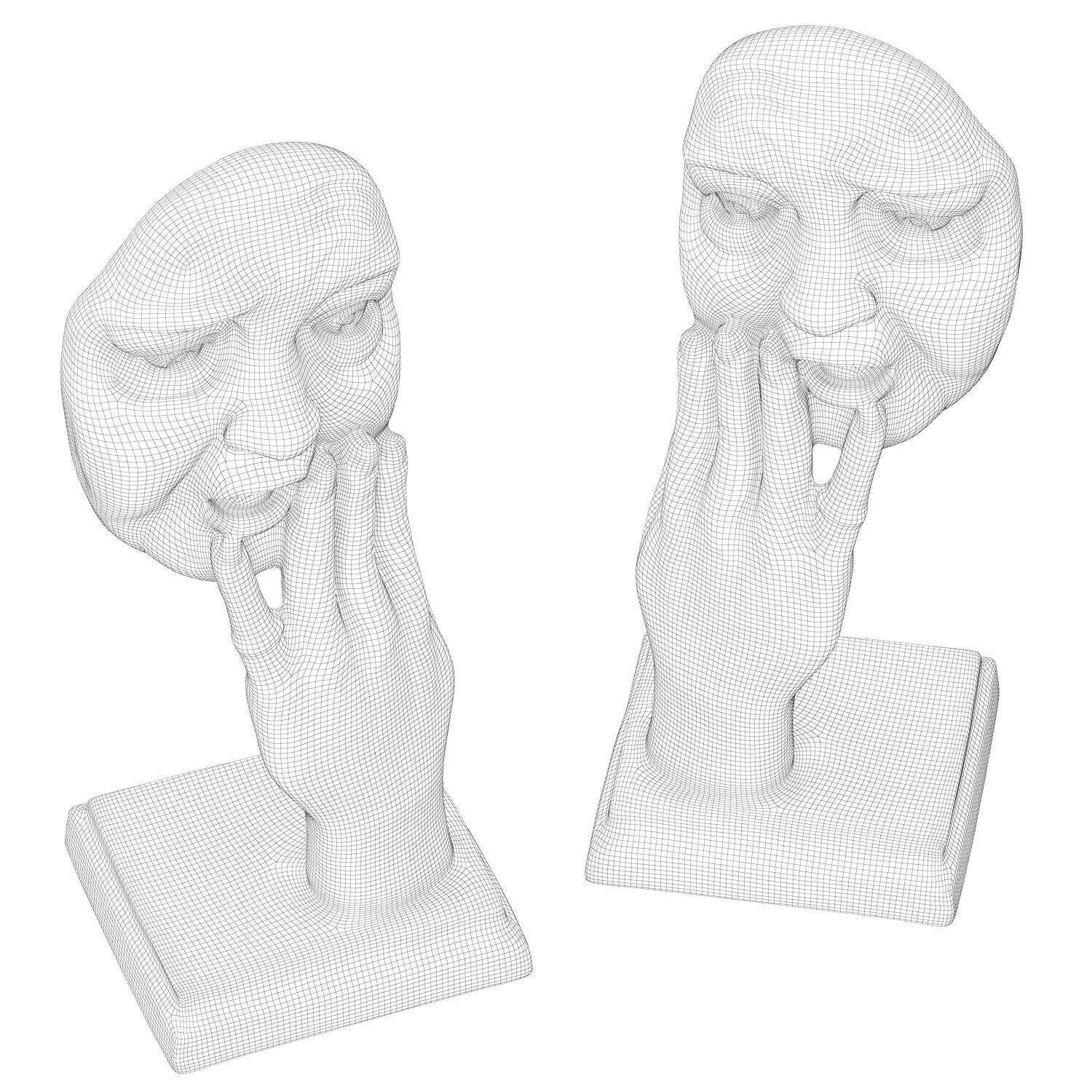 Creative Sculpture Astonishment 3D model_6