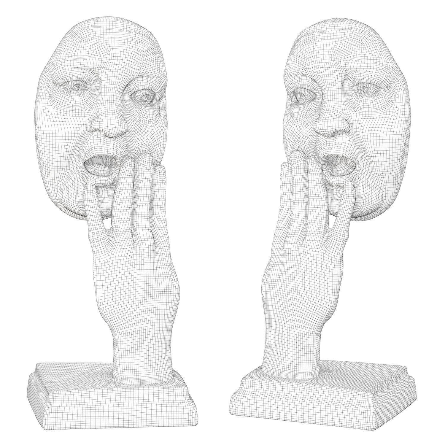 Creative Sculpture Astonishment 3D model_5