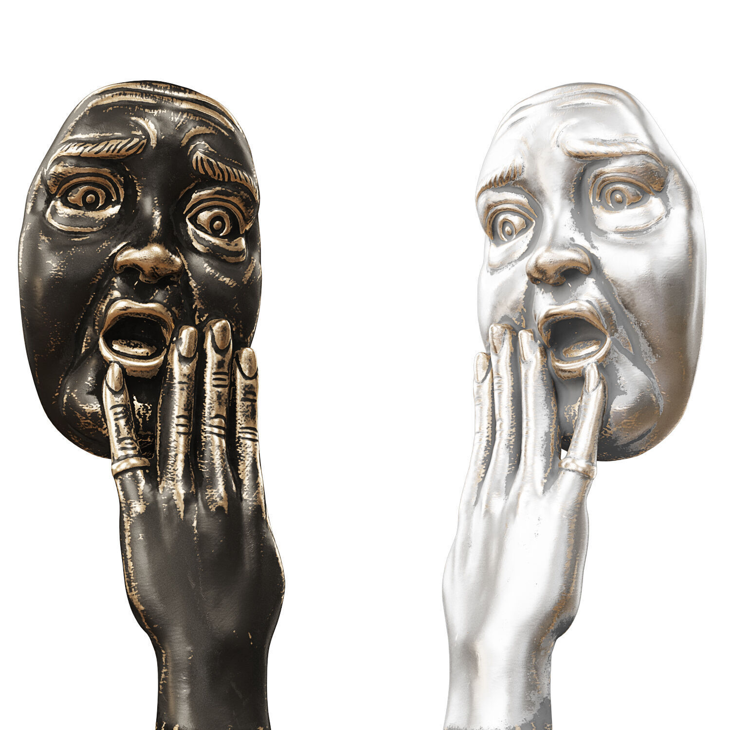 Creative Sculpture Astonishment 3D model_2