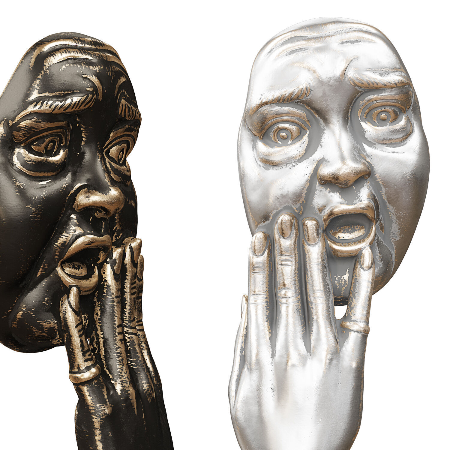 Creative Sculpture Astonishment 3D model_3