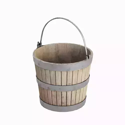 Wooden Bucket A 01