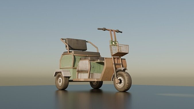 3 Wheels electric bike 3D model