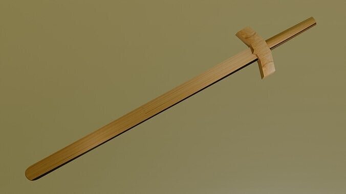 Wooden Sword 3D model