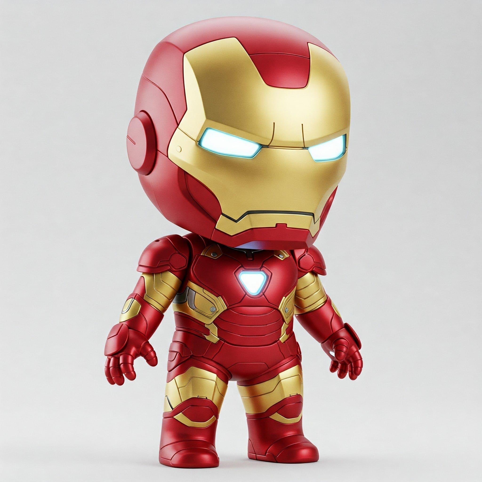 Mini Hero Iron Man Style Figure 3D Printable STL FBX OBJ GLB 3D print model_1