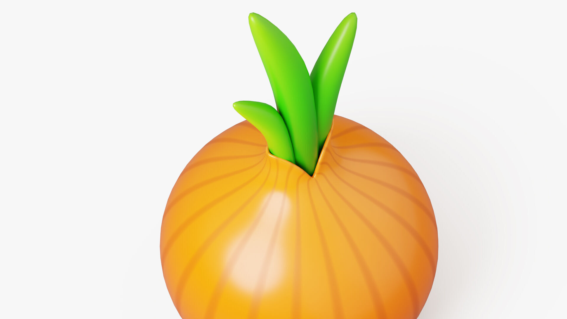 Stylized Onion 3D model_4