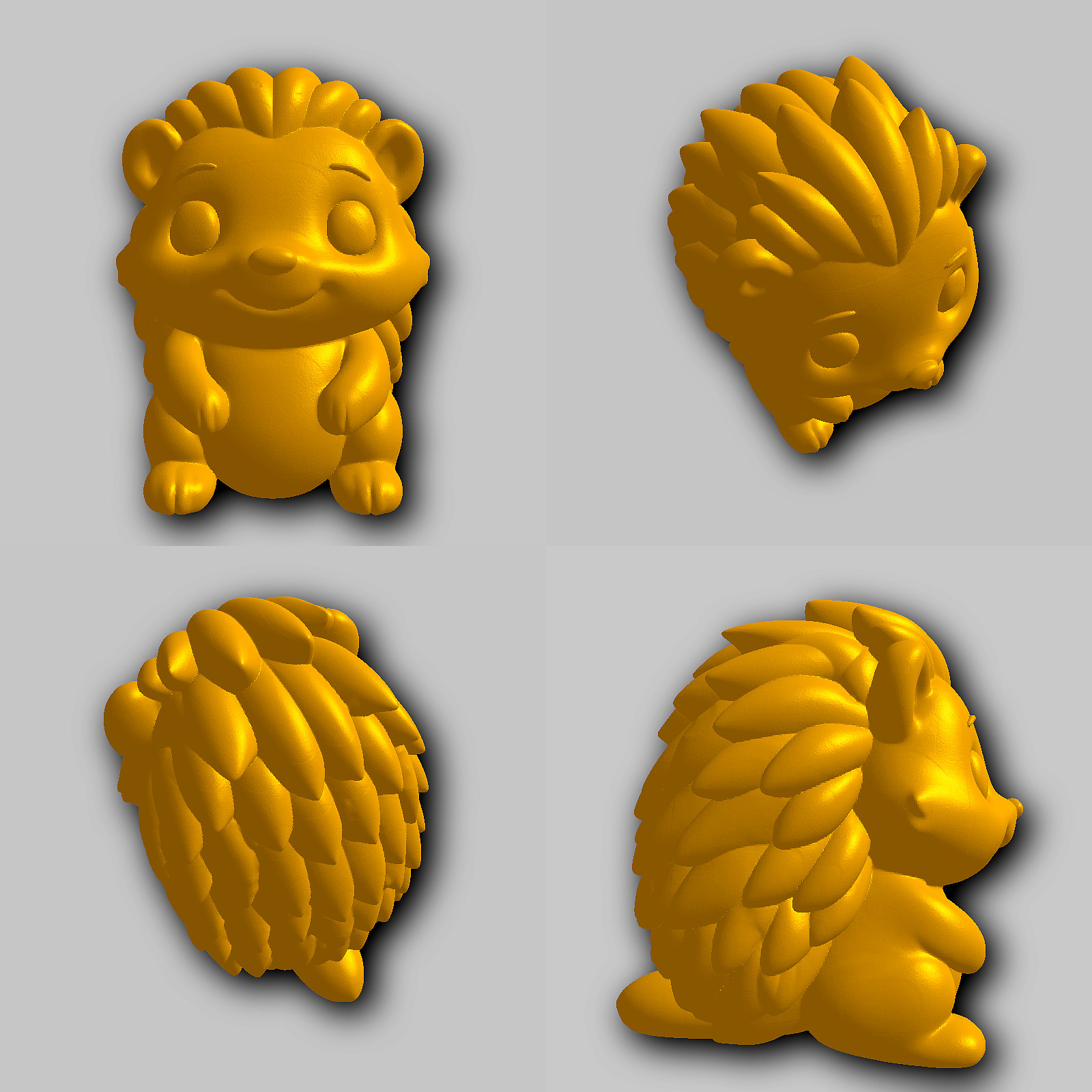 Hedgedog - Kawaii Animals Collection 3D print model_1