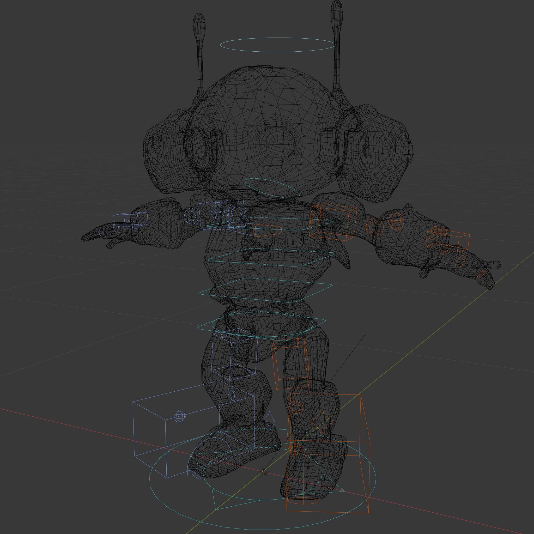 Robbie the Friendly Robot Hightech Versatile Gameready D Cha... Low-poly 3D model_23