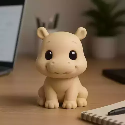 Hippopotamus - Kawaii Animals Collection 3D print model