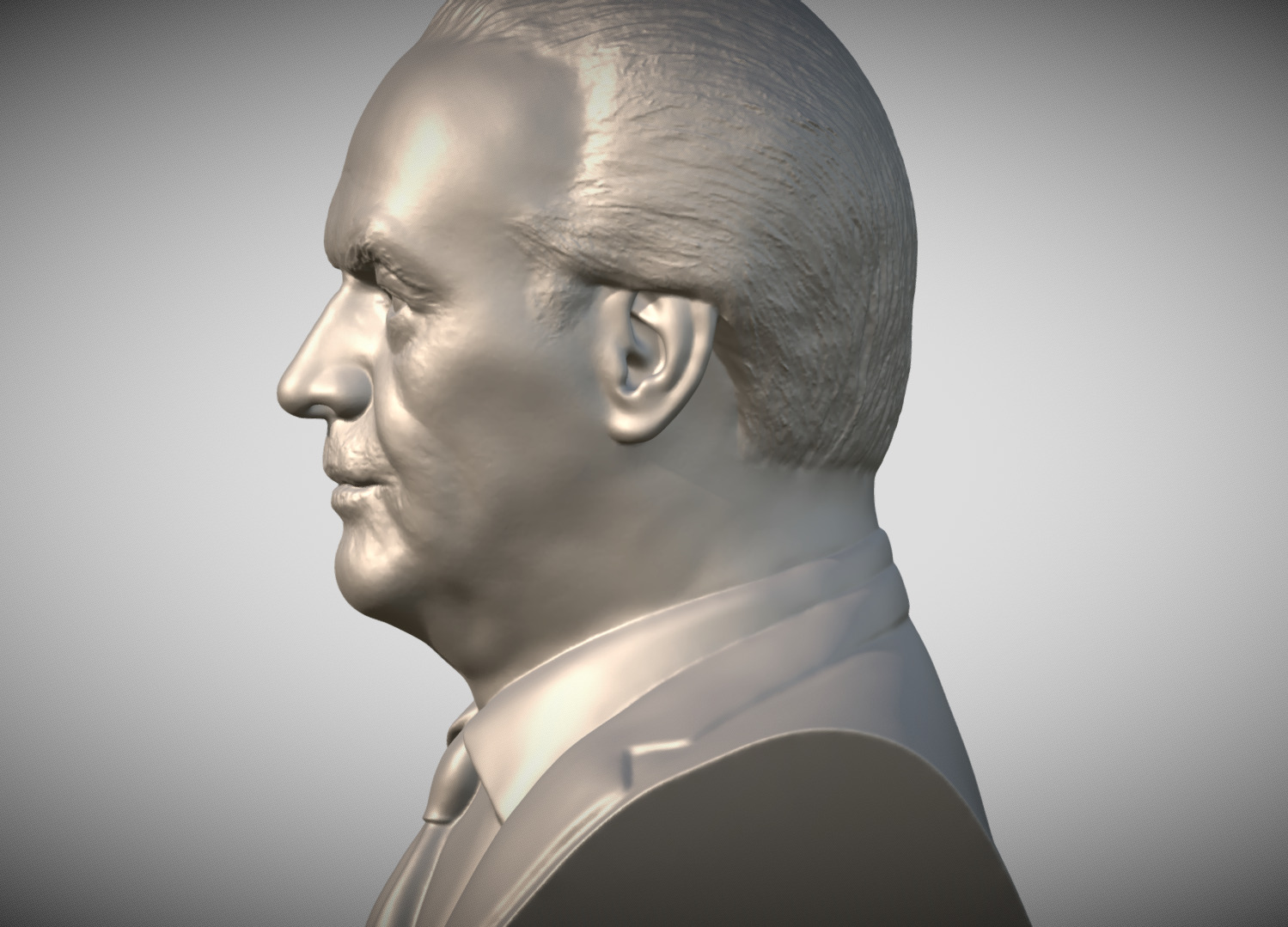 Jack Nicholson bust 3D print model_3