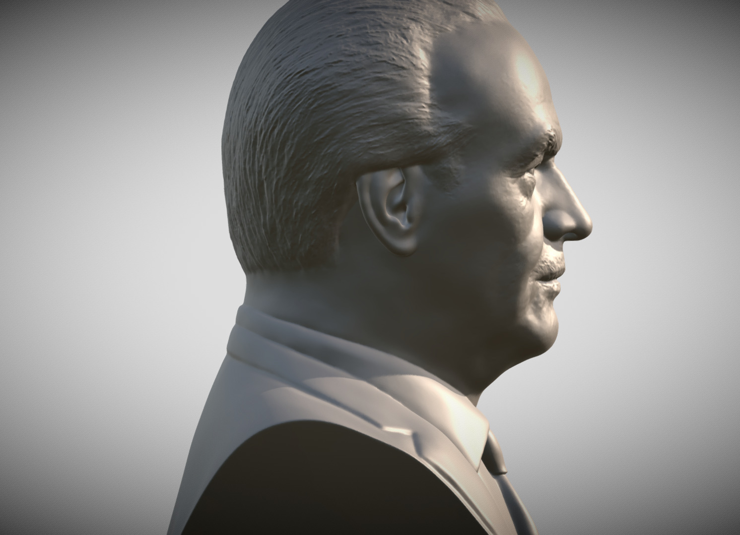 Jack Nicholson bust 3D print model_6