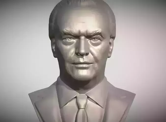 Jack Nicholson bust 3D print model