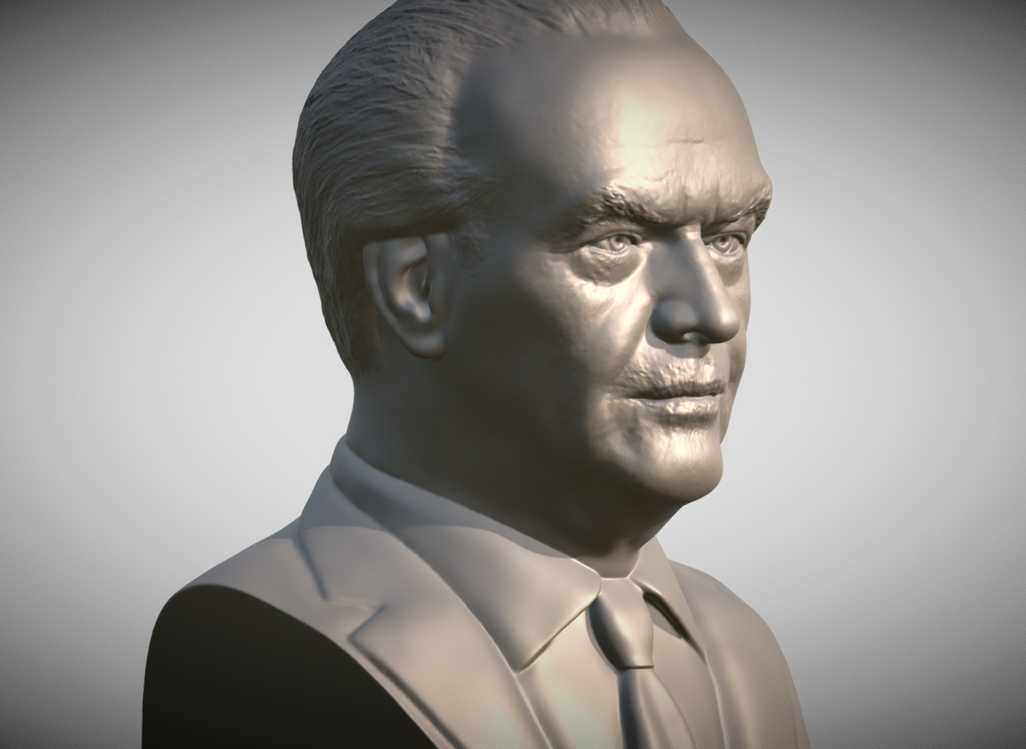 Jack Nicholson bust 3D print model_7