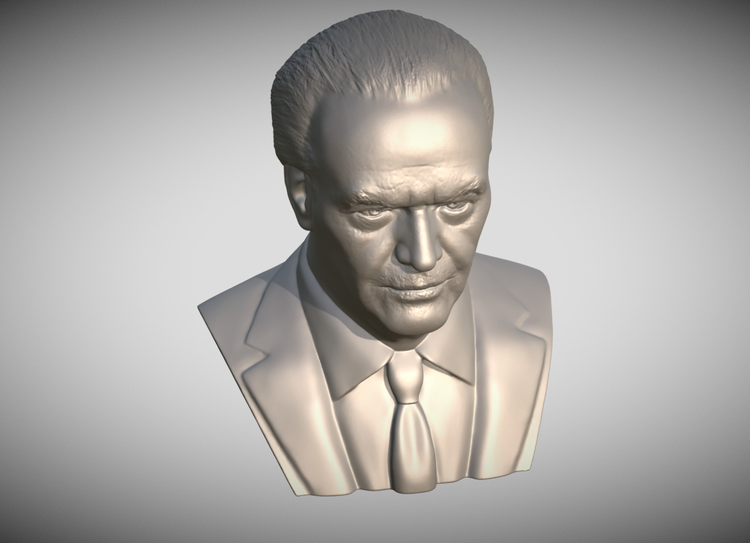 Jack Nicholson bust 3D print model_10