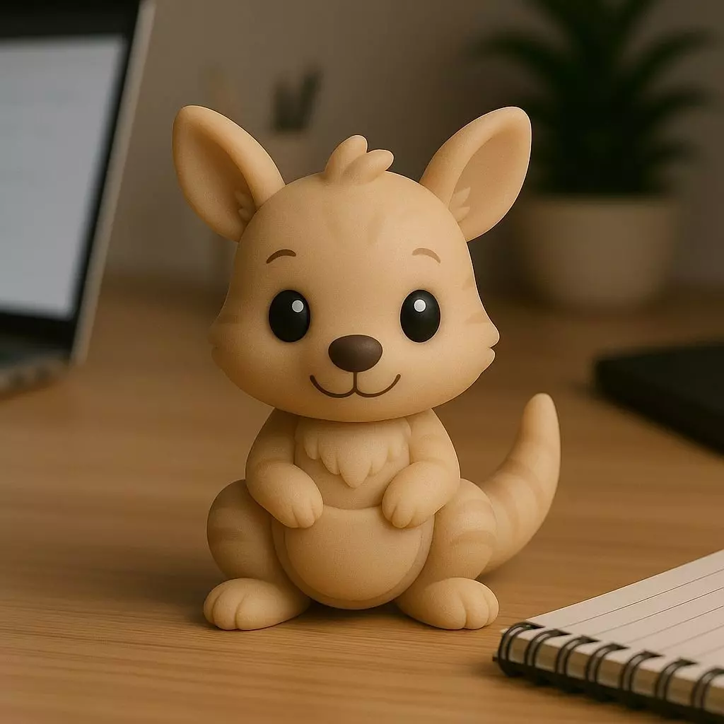 Kangaroo - Kawaii Animals Collection 3D print model_0