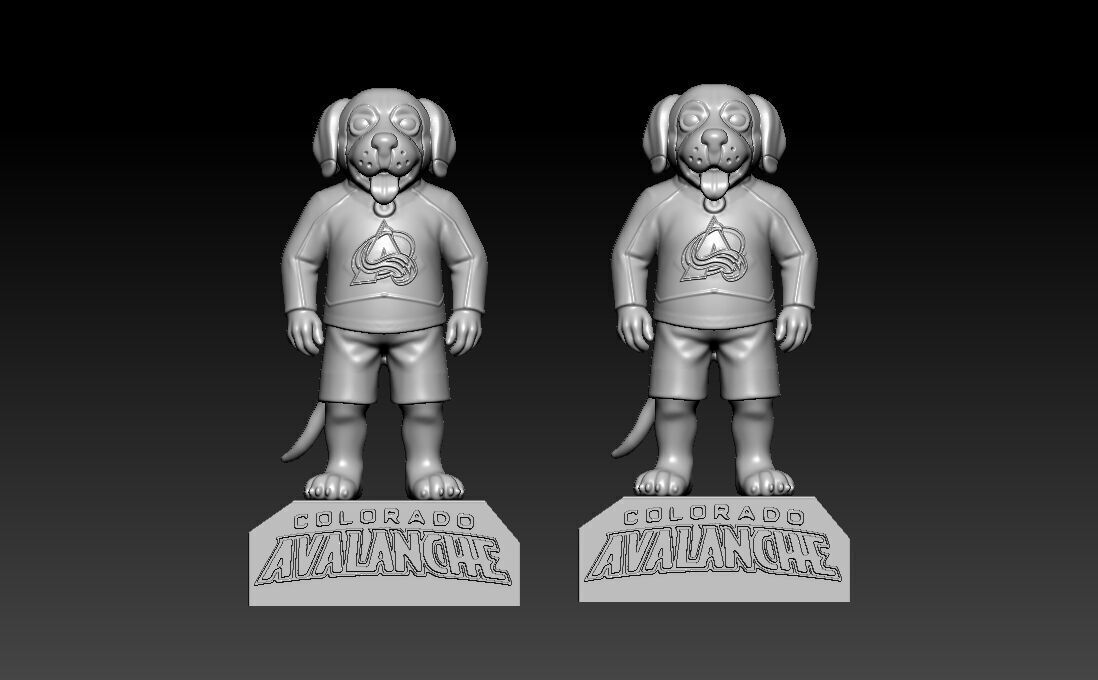 NHL - Colorado Avalanche mascot statue - Bernie  3D print model_1