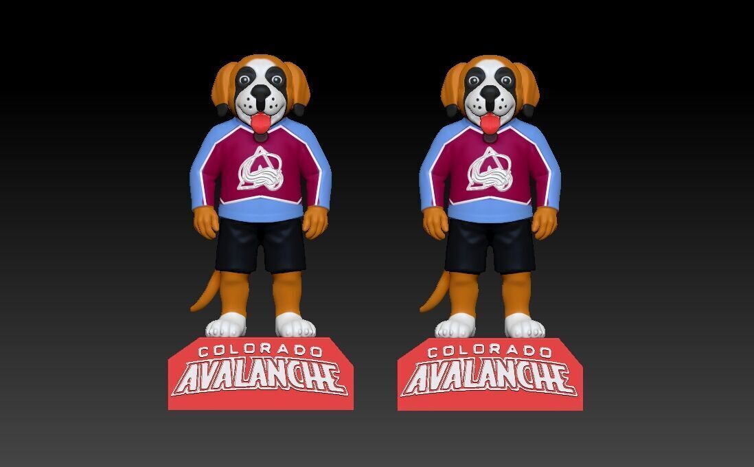 NHL - Colorado Avalanche mascot statue - Bernie  3D print model_2