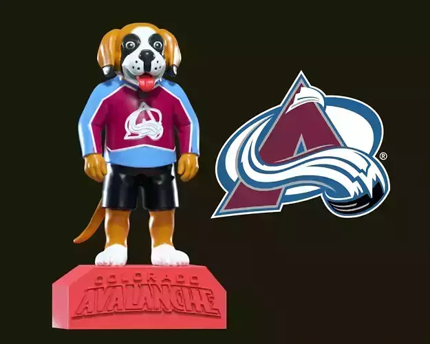 NHL - Colorado Avalanche mascot statue - Bernie 