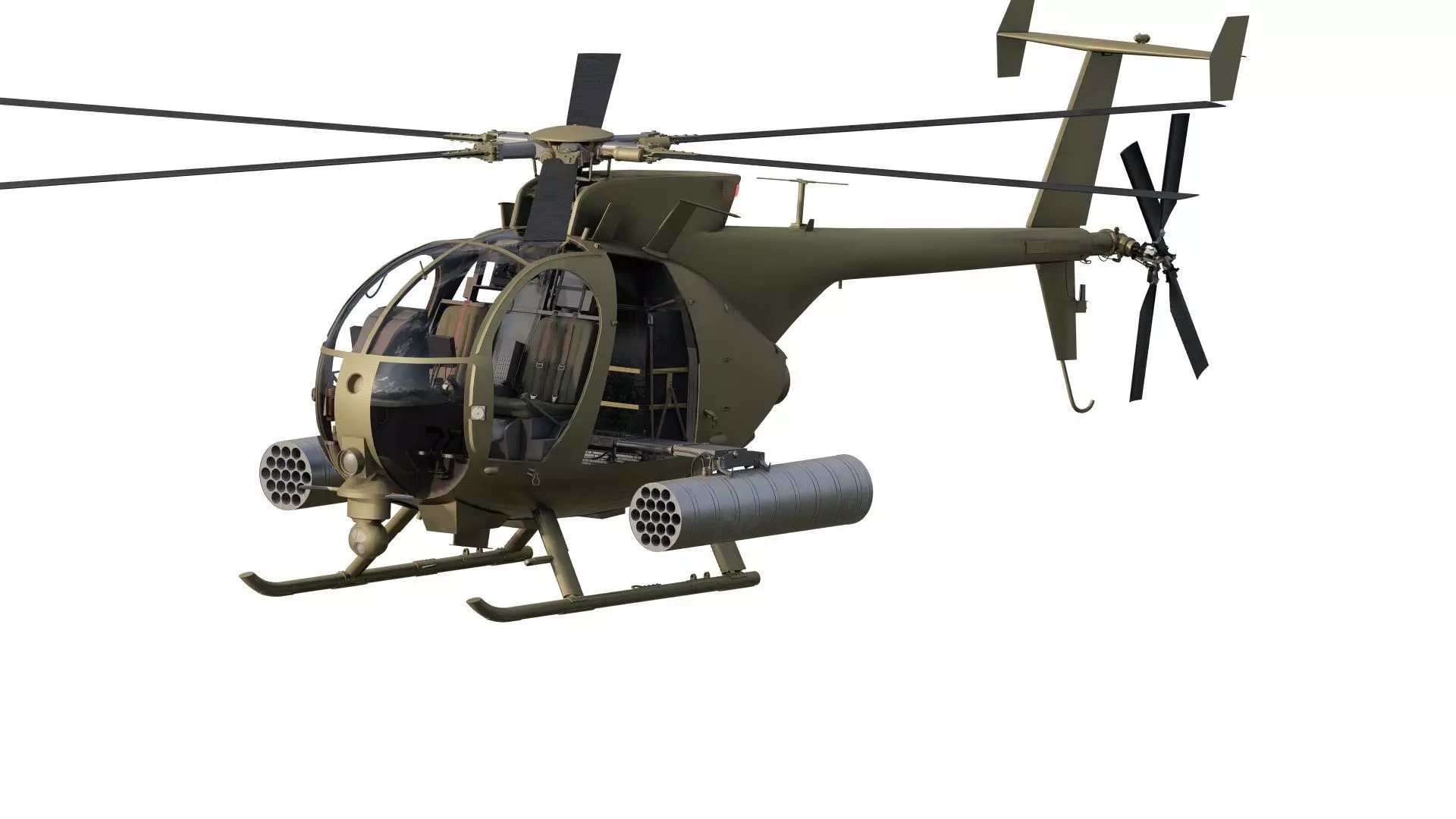Boeing MH-6M Little Bird 3D model_0