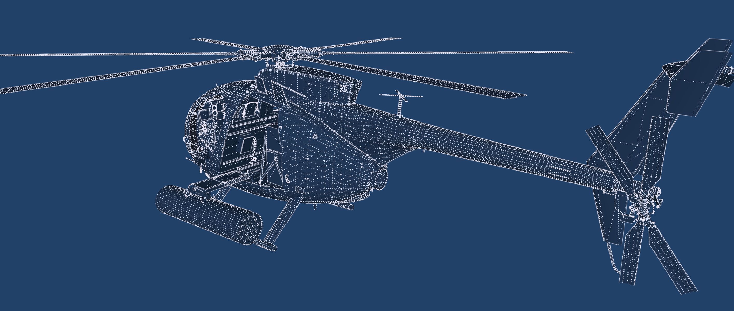 Boeing MH-6M Little Bird 3D model_41