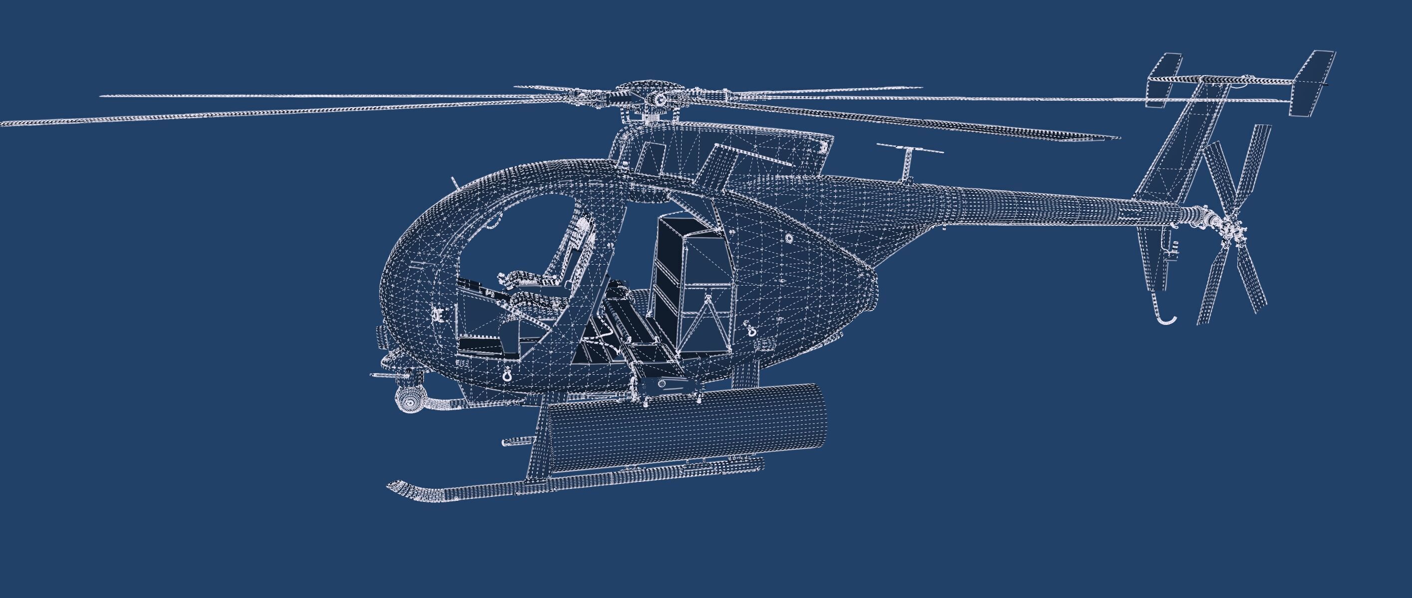 Boeing MH-6M Little Bird 3D model_39