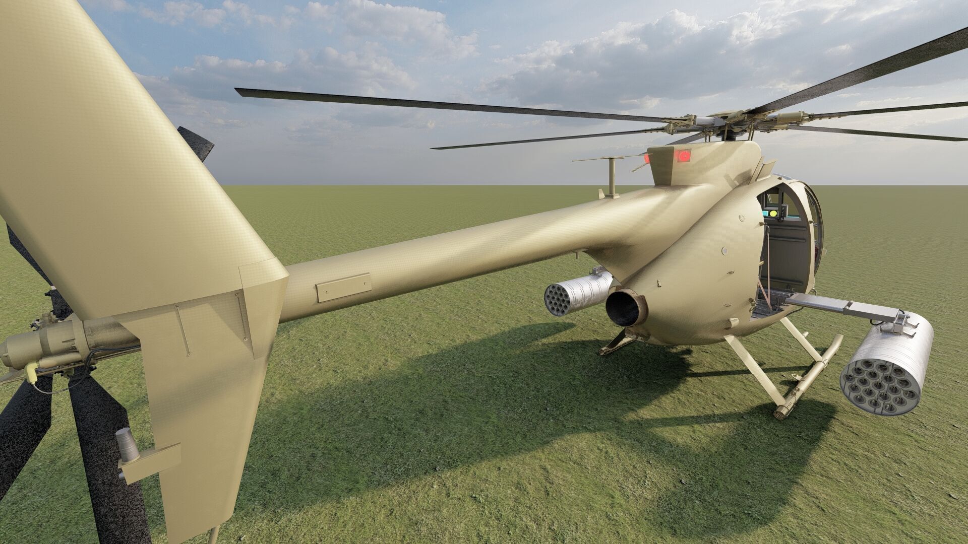 Boeing MH-6M Little Bird 3D model_10