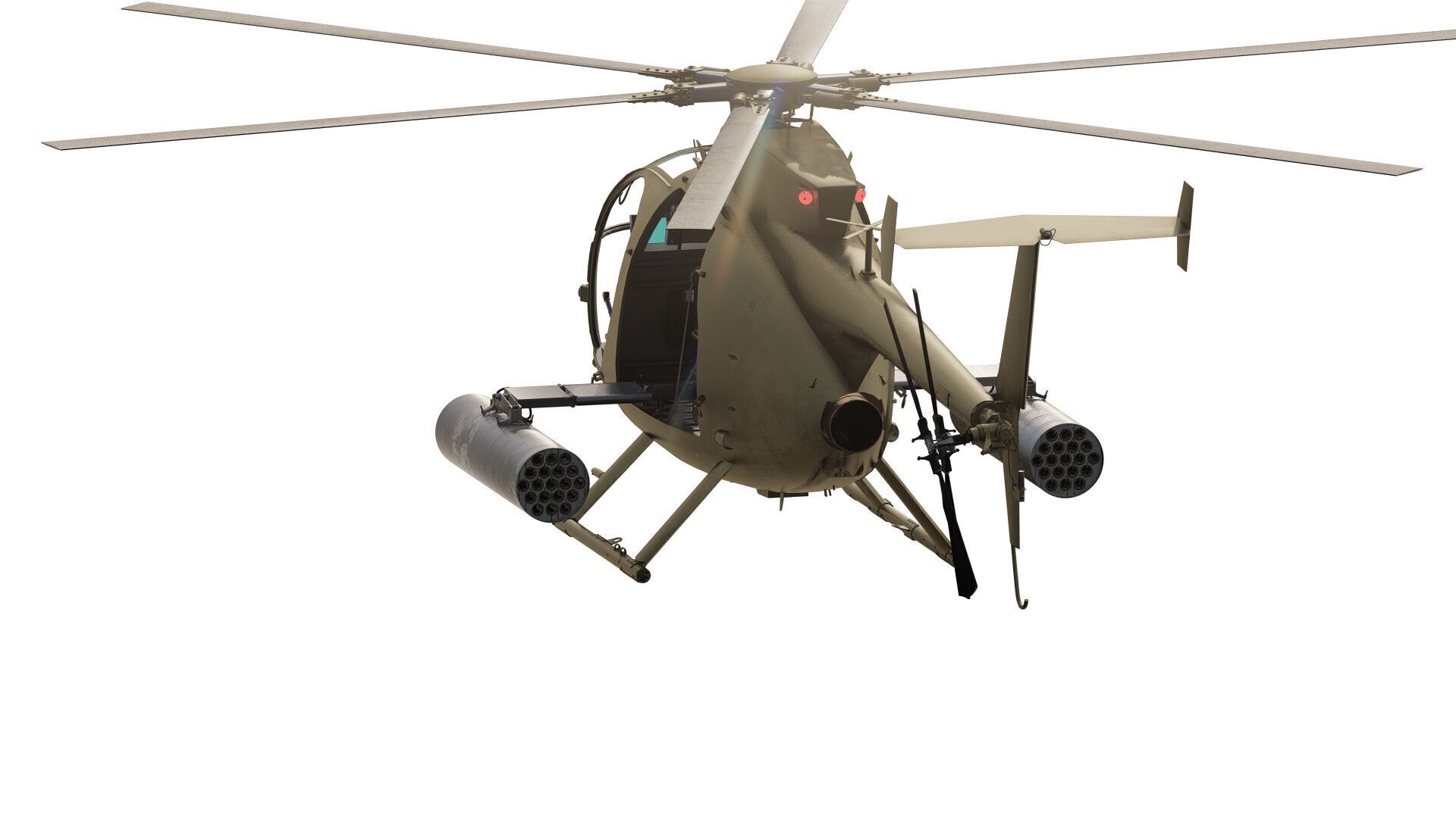 Boeing MH-6M Little Bird 3D model_3