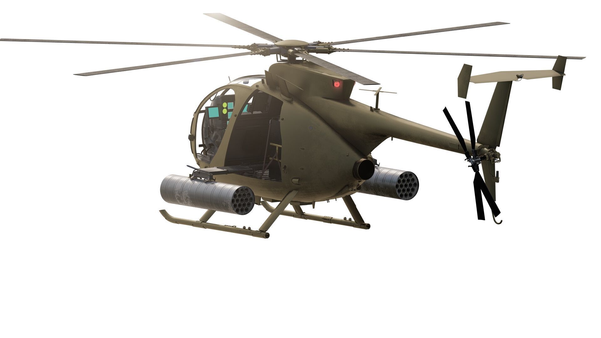 Boeing MH-6M Little Bird 3D model_2