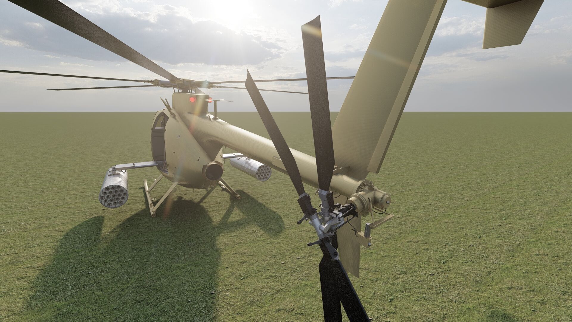 Boeing MH-6M Little Bird 3D model_9