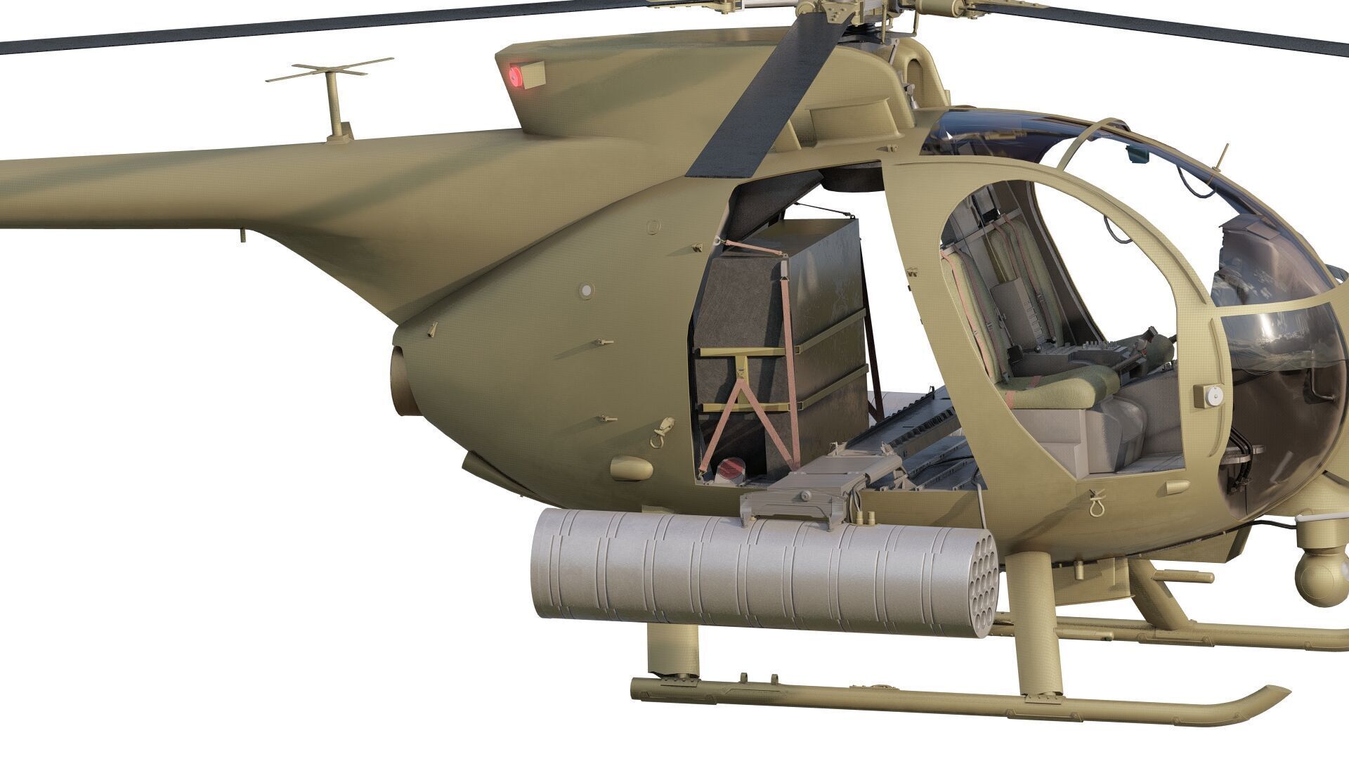 Boeing MH-6M Little Bird 3D model_5