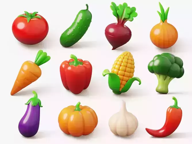 Stylized Vegetable Pack