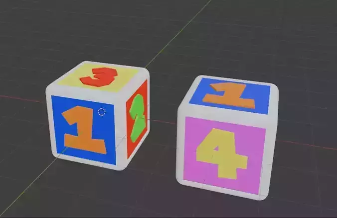 DICE MODELS Low-poly 3D model