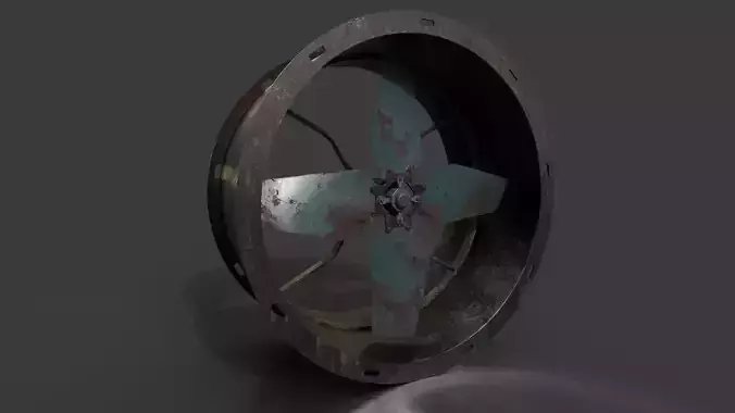 Dirty Industrial round FAN ventilation