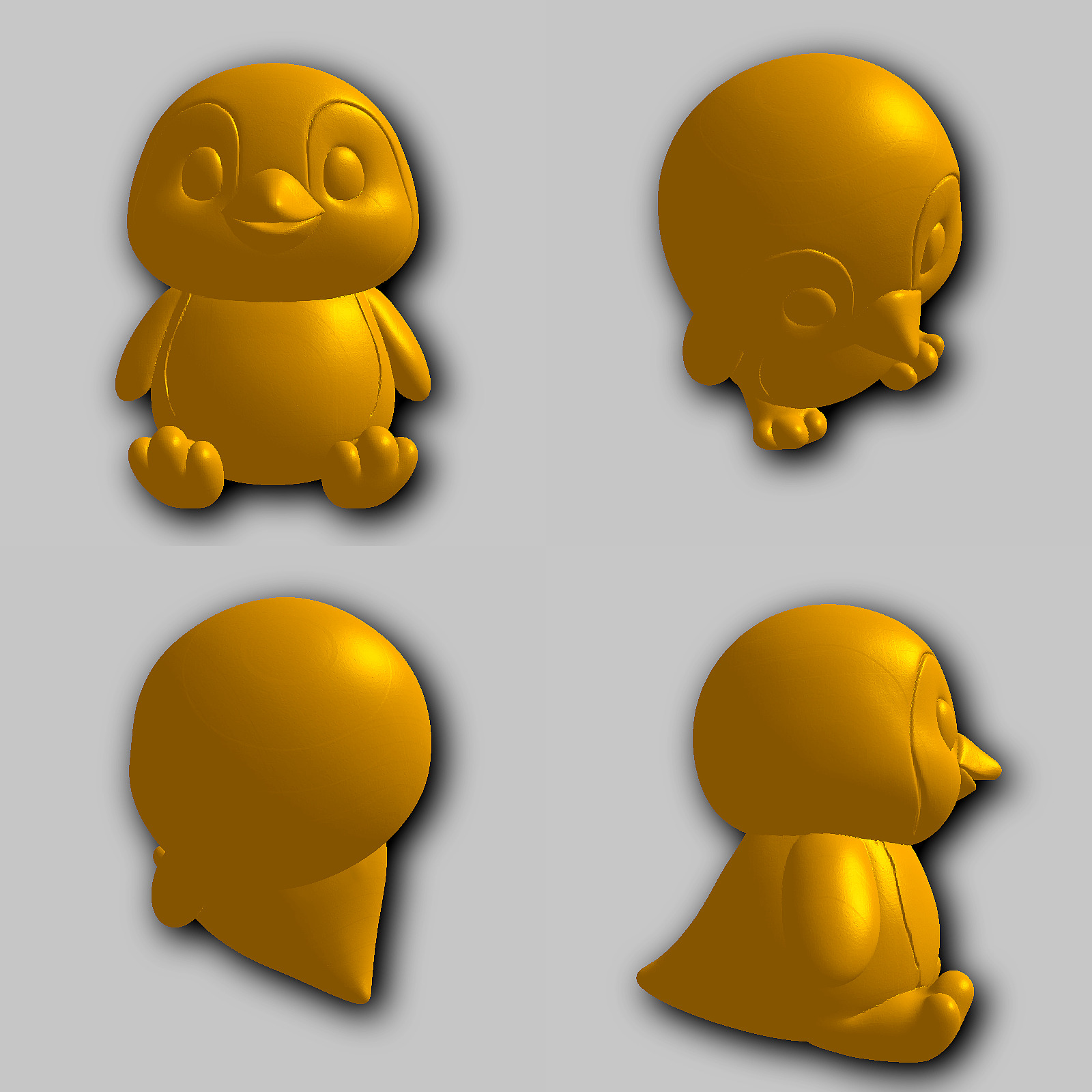 Penguin - Kawaii Animals Collection 3D print model_1