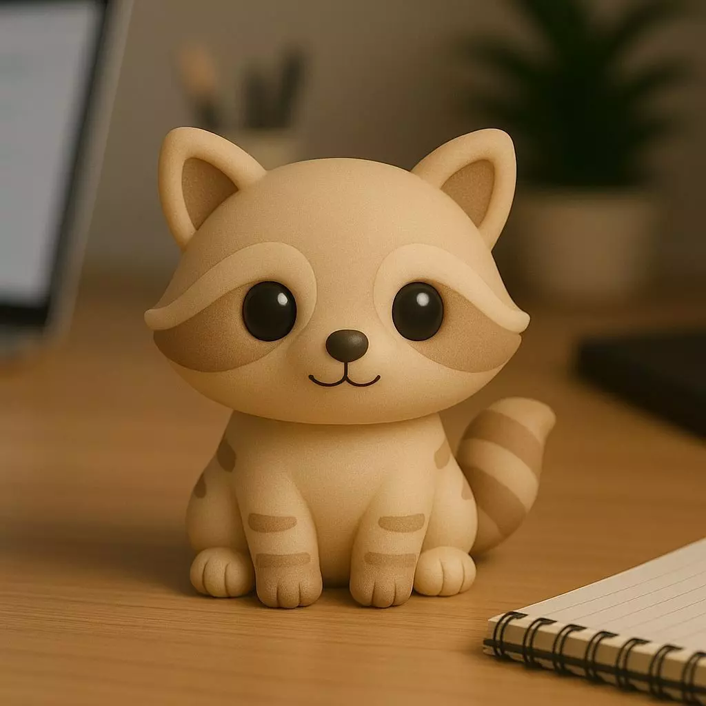 Racoon - Kawaii Animals Collection 3D print model_0