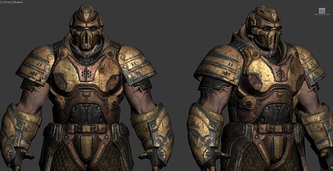 Garruk - the Armored Warbringer Low-poly 3D model