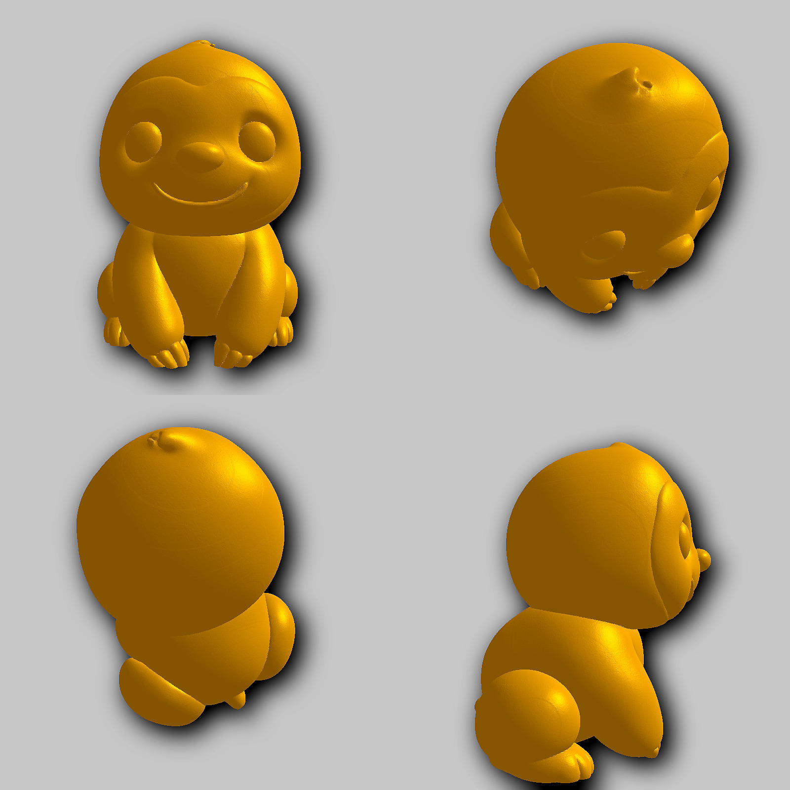 Sloth - Kawaii Animals Collection 3D print model_1