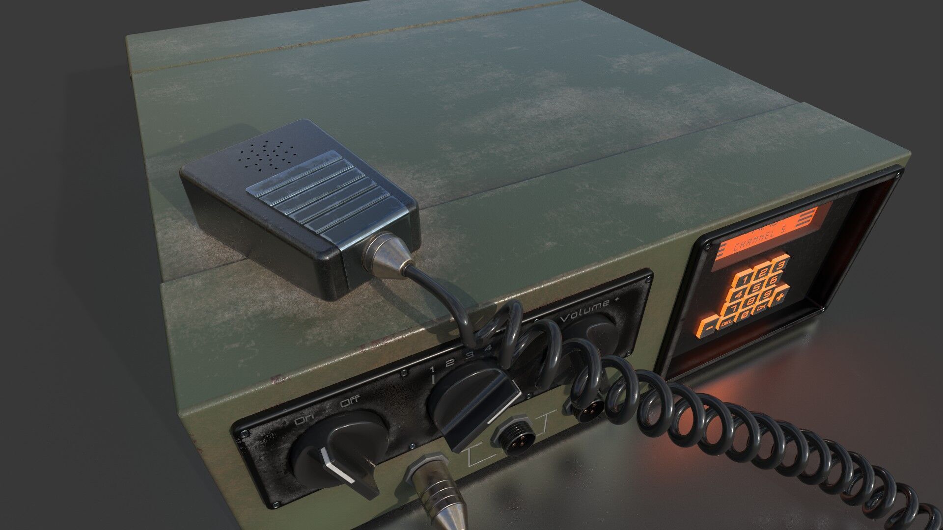 Military Radio Receiver 3D model_4