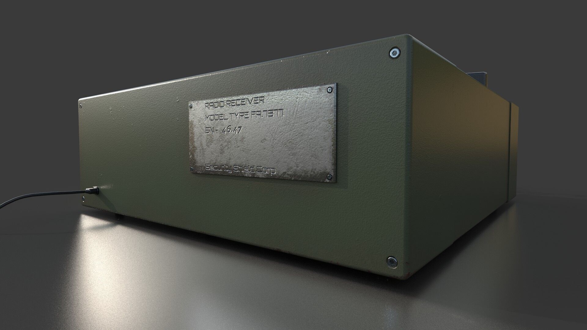 Military Radio Receiver 3D model_6