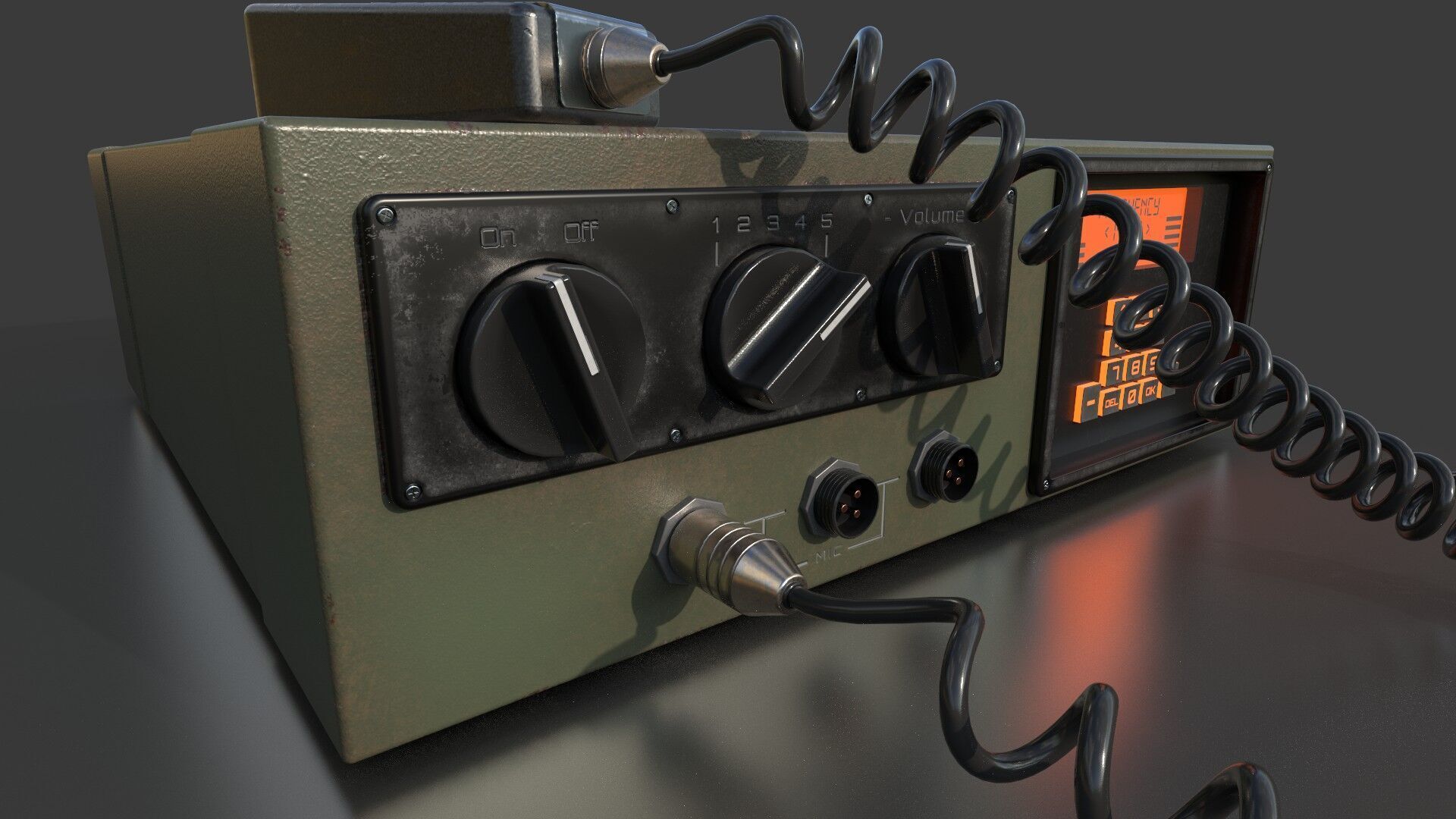 Military Radio Receiver 3D model_1