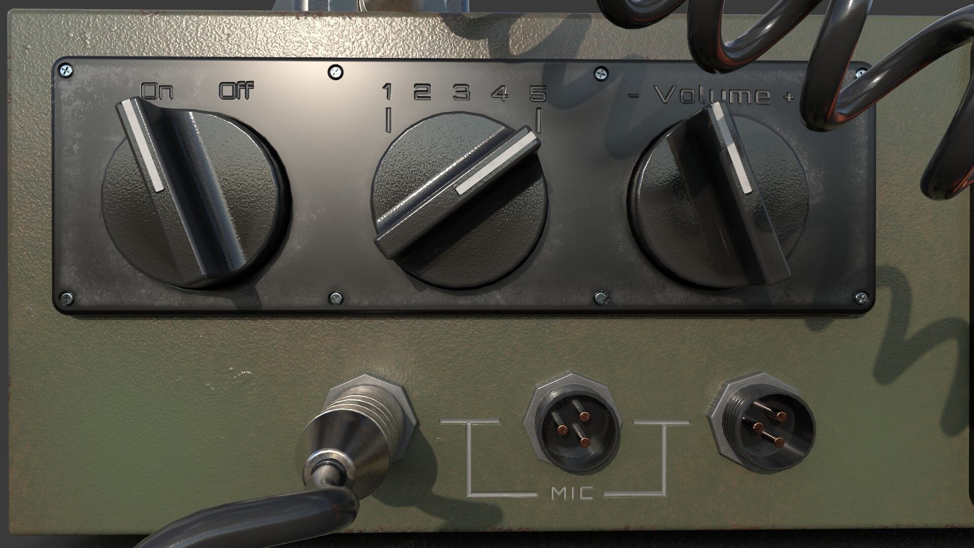 Military Radio Receiver 3D model_7
